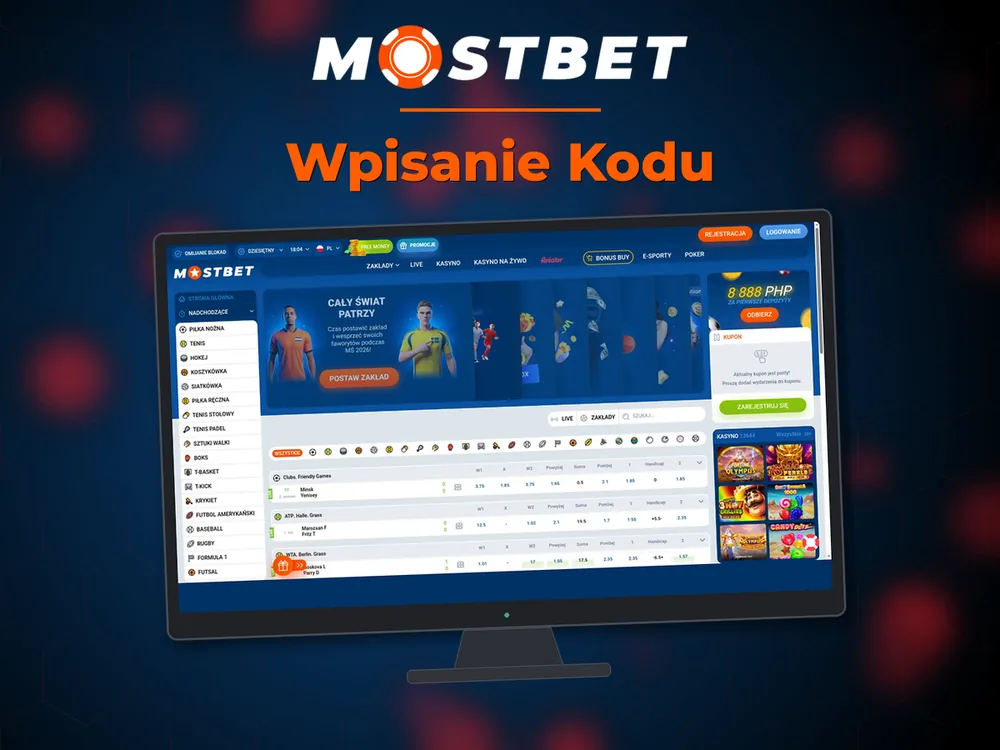 mostbet - Wpisanie Kodu